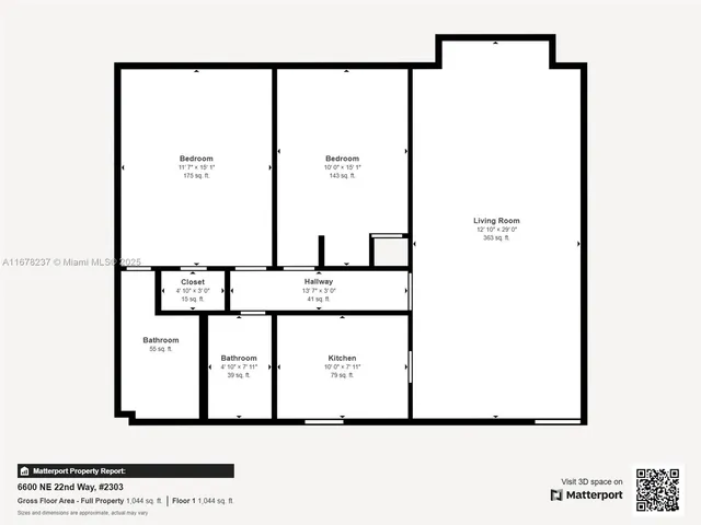 $135,000 | 6600 Northeast 22nd Way, Unit 2303, Fort Lauderdale, FL 33308