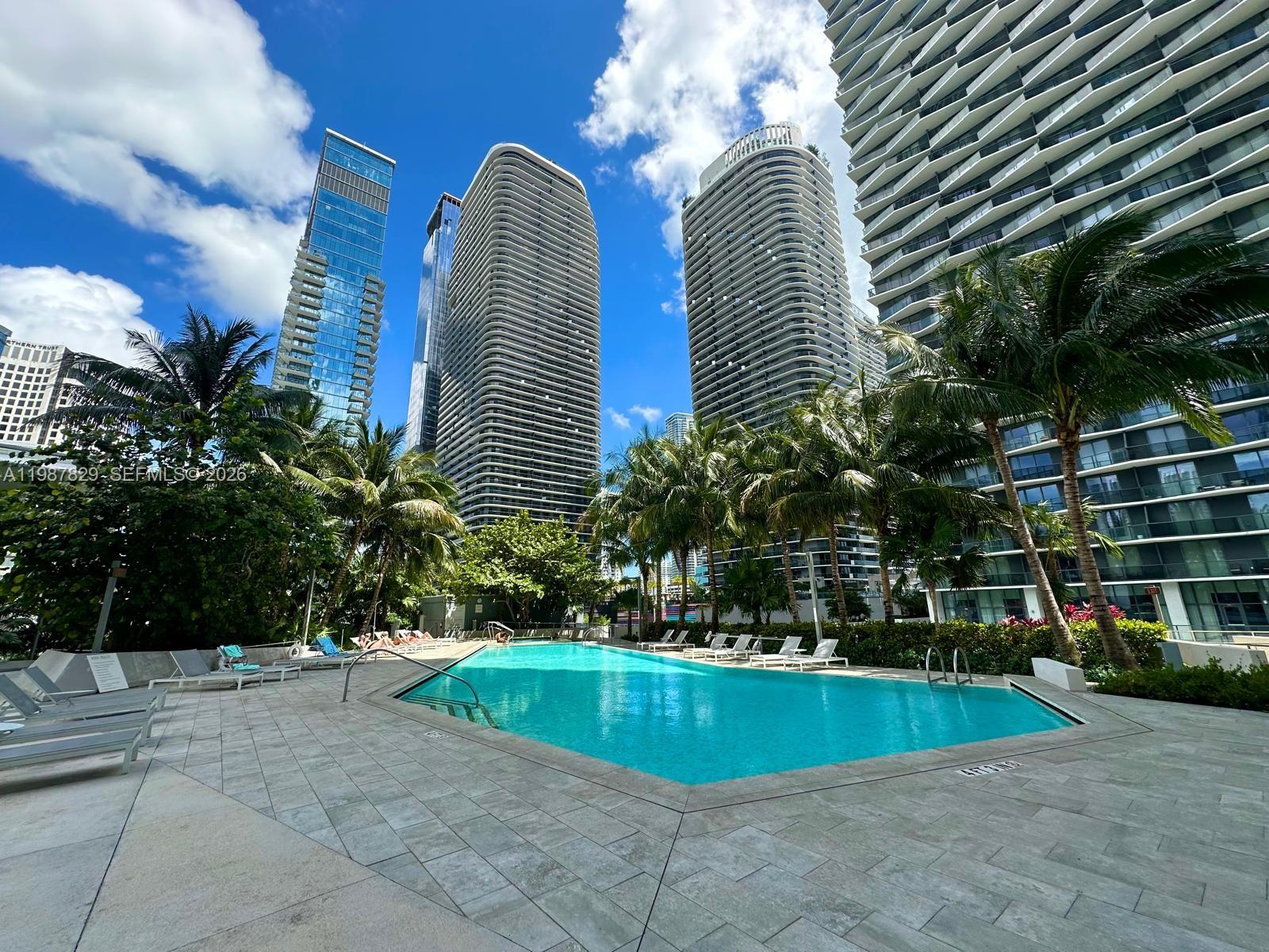 88 Southwest 7th Street, Unit 3609 Miami, FL 33130 - Photo 20 of 25 a view of outdoor space yard and swimming pool