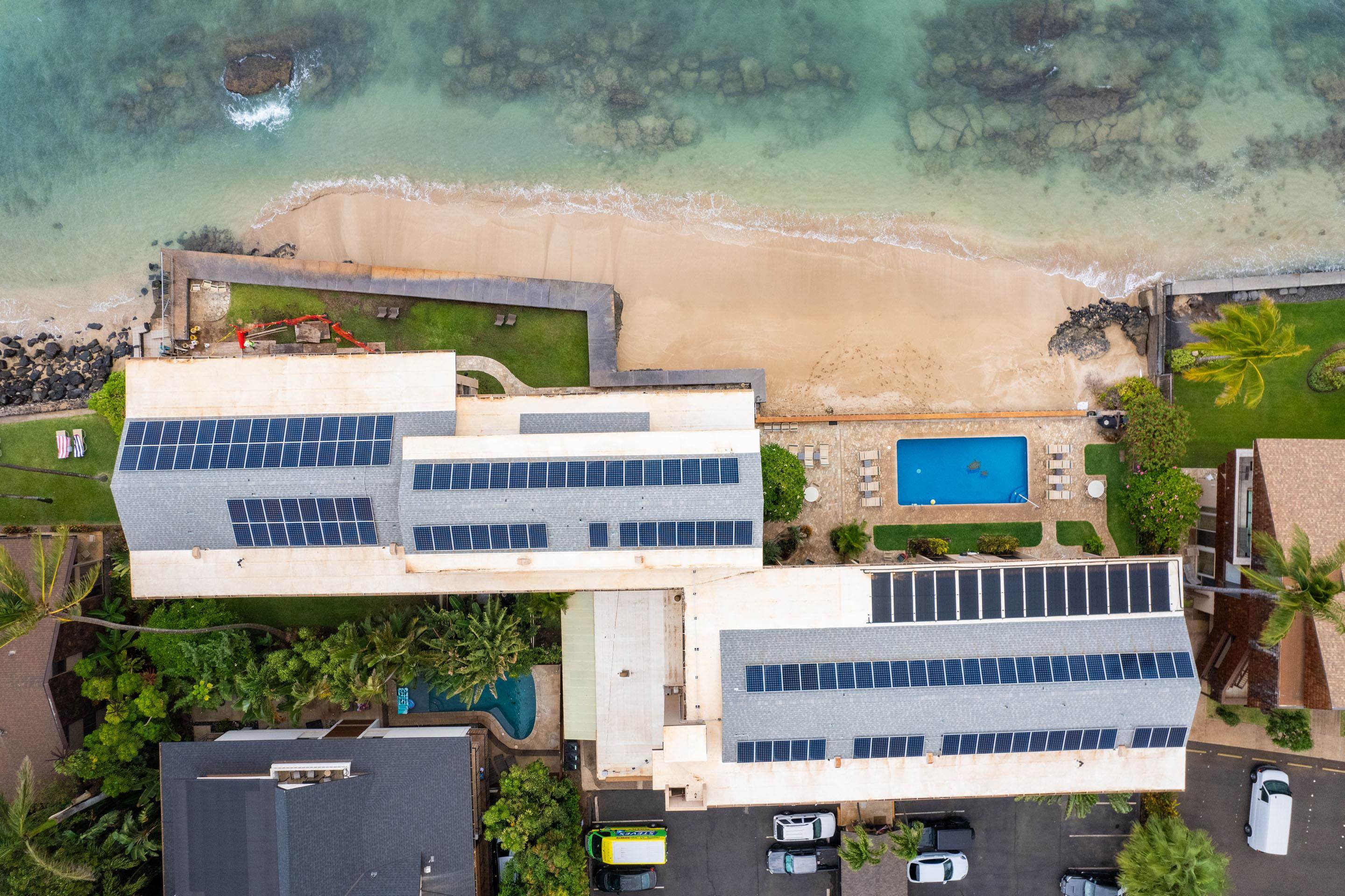 3723 Lower Honoapiilani Road, Unit 104 Lahaina, HI 96761 - Photo 23 of 45 an aerial view of a house with balcony and outdoor space