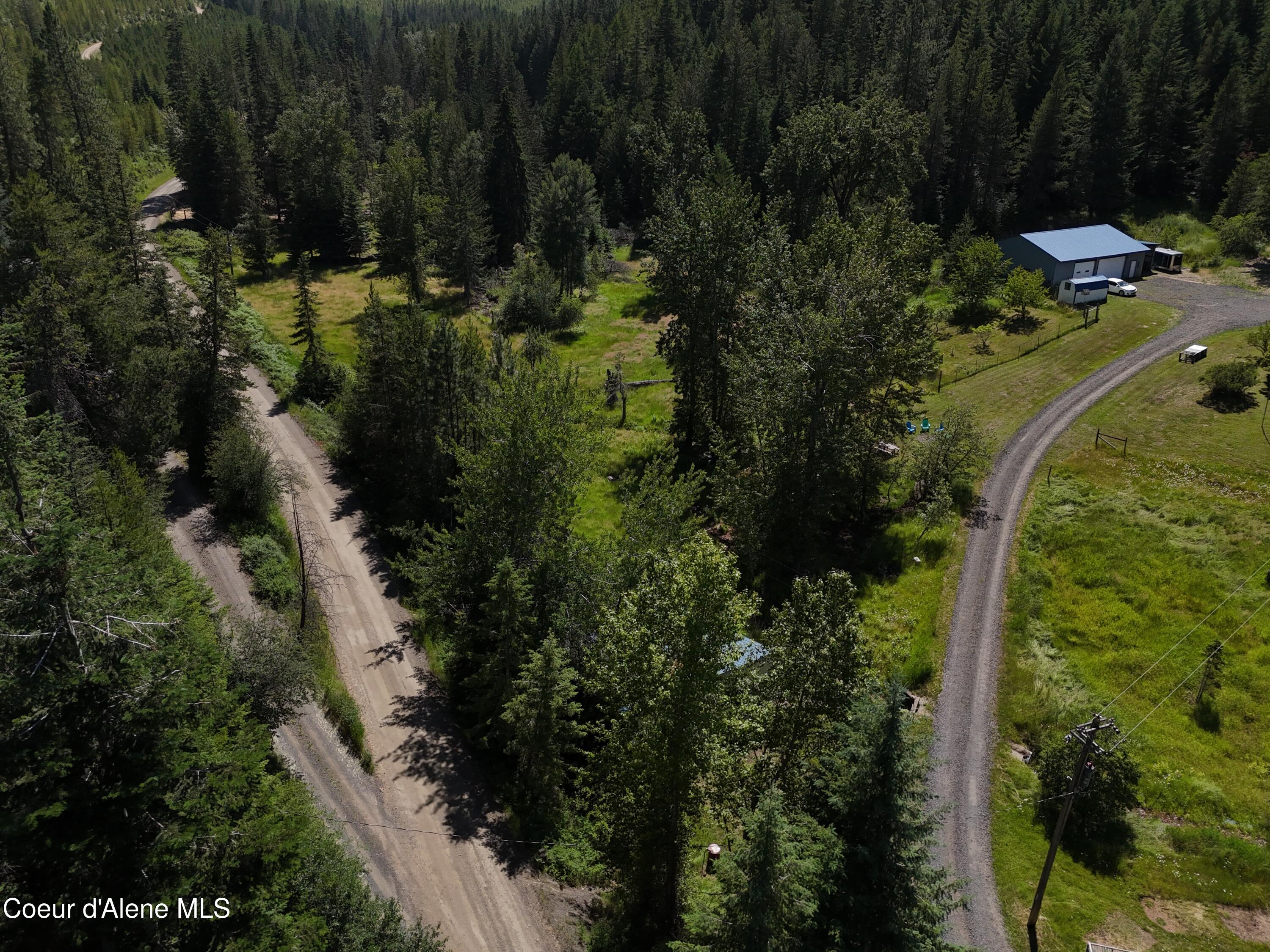 3115 Cherry Creek Road St. Maries, ID 83861 - Photo 47 of 52 3115 Cherry Creek aerial view of road to