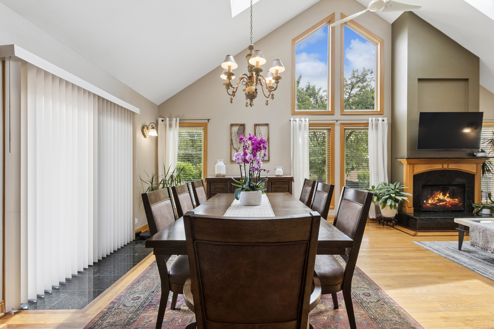 7911 West Rascher Avenue Chicago, IL 60656 - Photo 11 of 39 a view of a dining room with furniture window and wooden floor