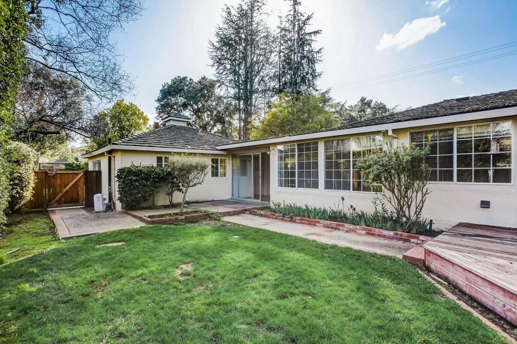 45 Springer Road Los Altos, CA 94024 - Photo 26 of 33 a view of a house with a backyard and a patio