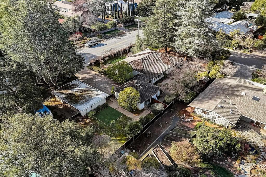 45 Springer Road Los Altos, CA 94024 - Photo 31 of 33 an aerial view of residential house with outdoor space