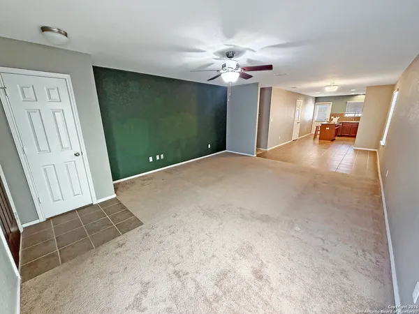 a view of a livingroom with a chandelier