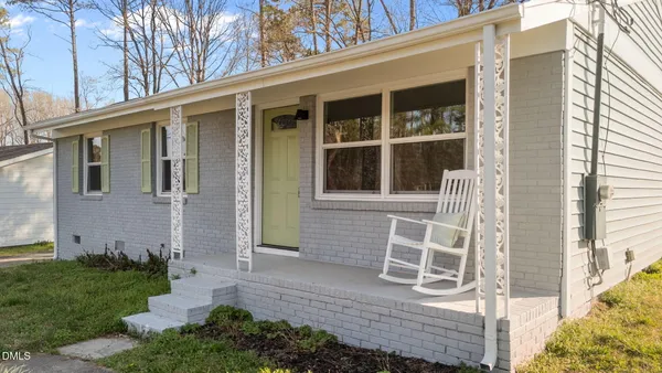 a view of front door and porch