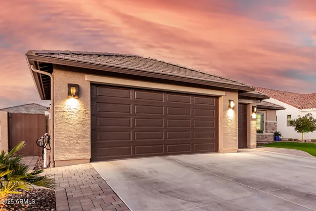 a view of a hallway with wooden shelves