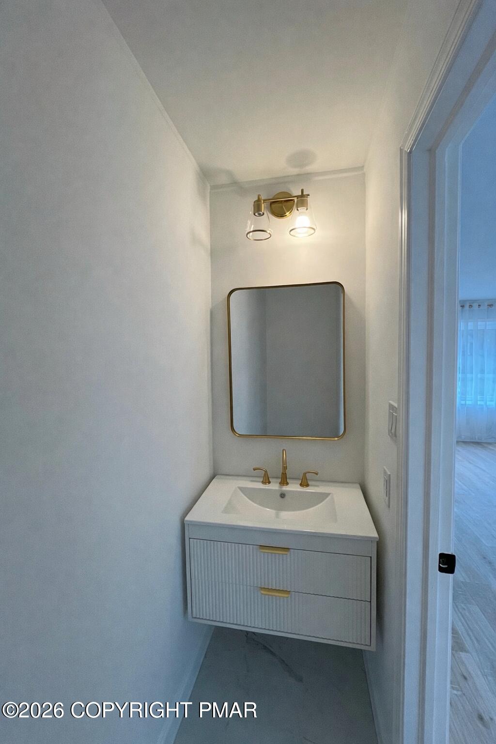 1281 Brian Lane Effort, PA 18330 - Photo 13 of 32 a bathroom with a sink and a mirror