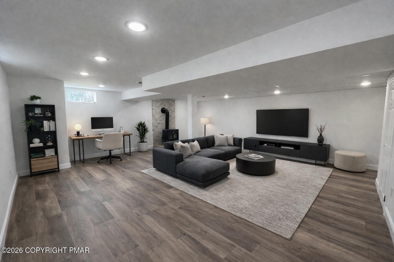 1281 Brian Lane Effort, PA 18330 - Photo 26 of 32 a living room with furniture and a flat screen tv