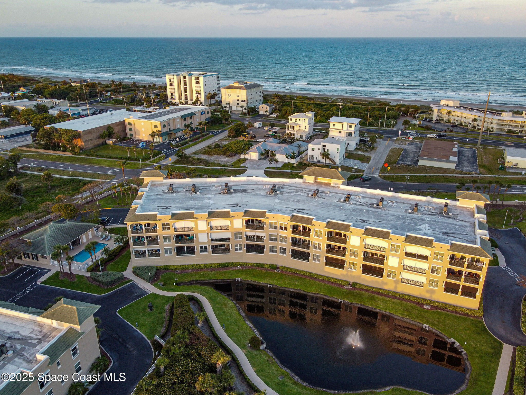 2012 Julep Drive, Unit 304 Cocoa Beach, FL 32931 - Photo 65 of 67 a view of a balcony with an ocean view