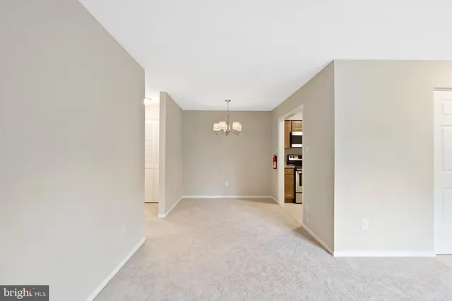 a view of an empty room