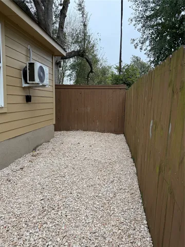 a backyard of a house