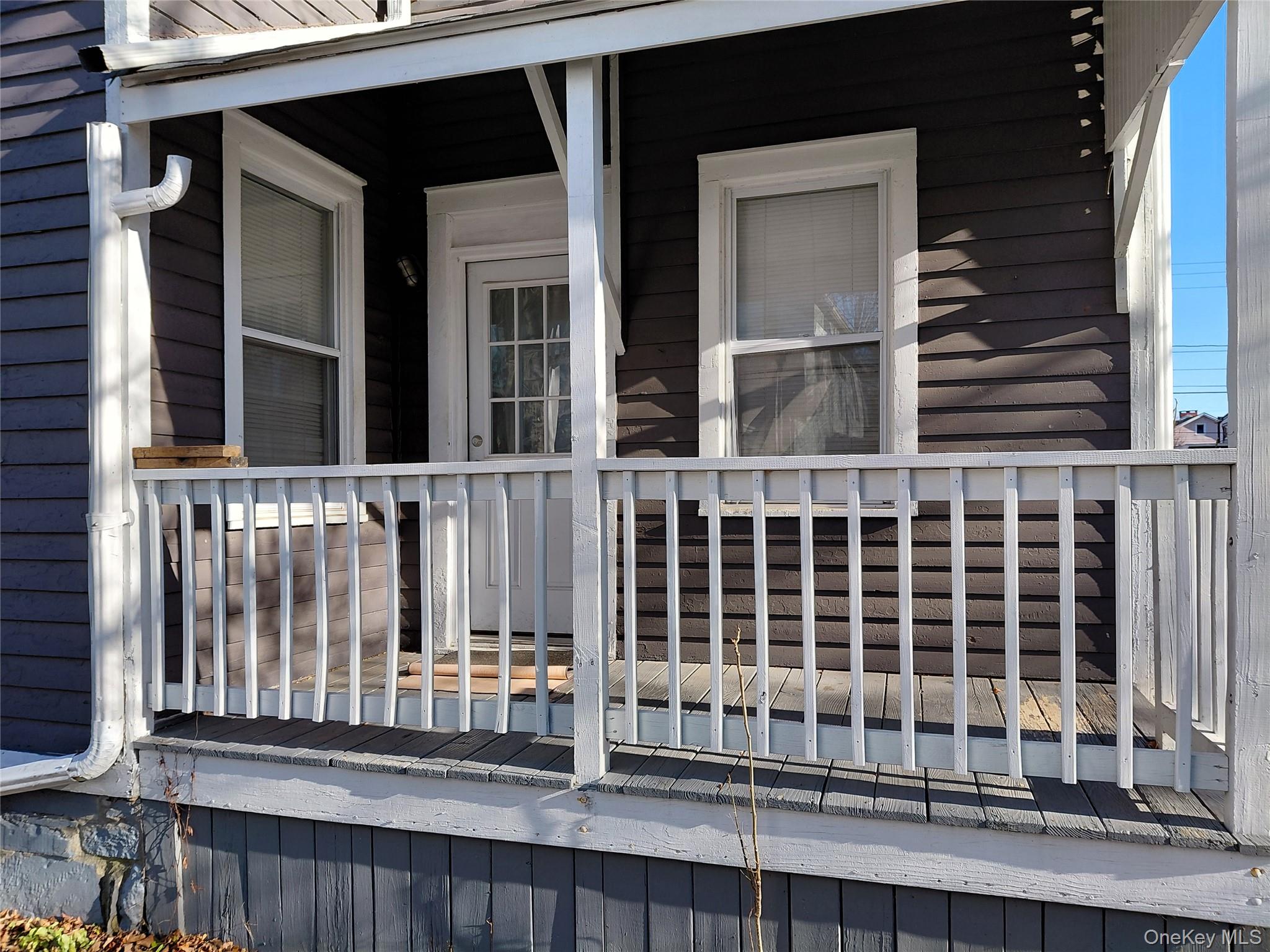 front view of a house with a window