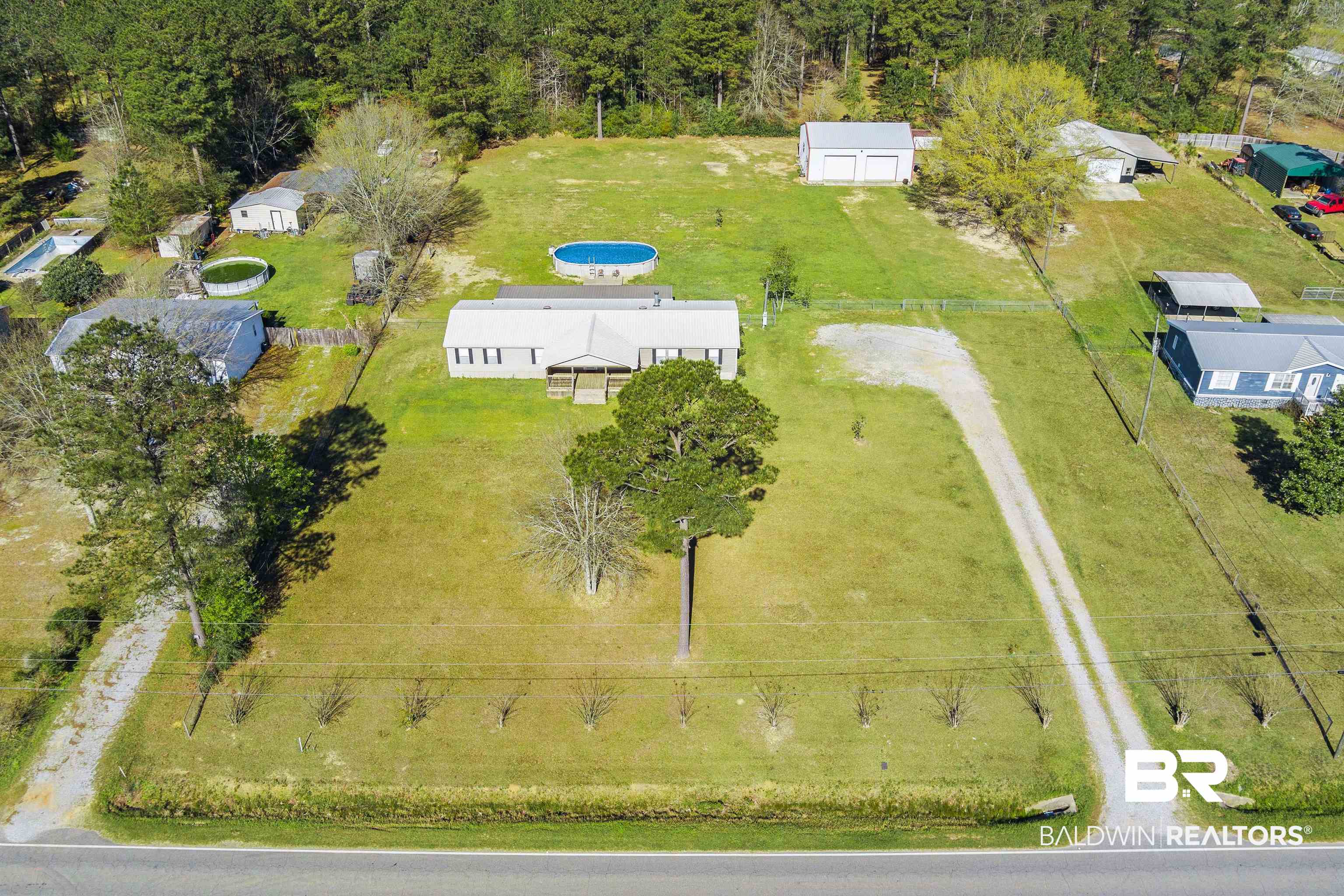 9011 Wilmer Georgetown Road Wilmer, AL 36587 - Photo 2 of 34 Drone / aerial view