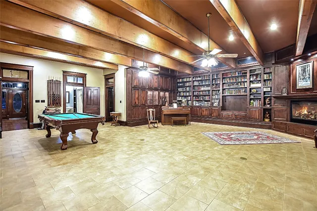 a view of a lobby with furniture