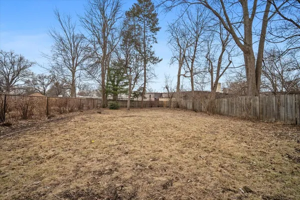 a backyard of a house