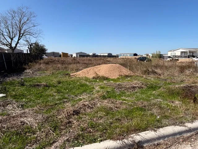 a view of a field of grass and trees