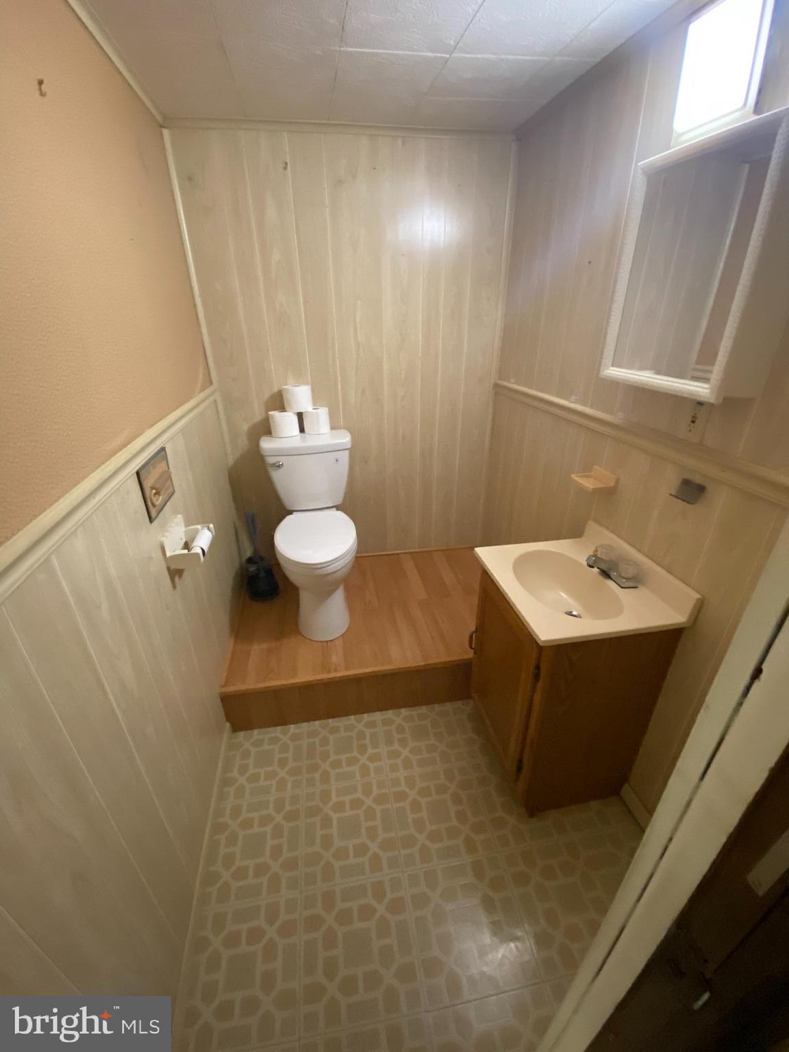 1907 Monumental Road Baltimore, MD 21227 - Photo 30 of 37 a bathroom with a sink a toilet and mirror