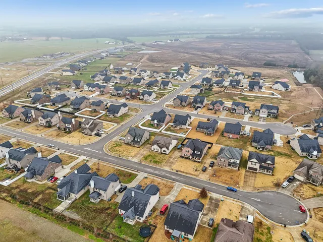 an aerial view of a city