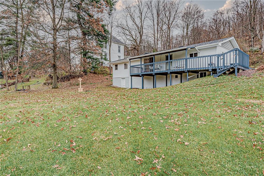 2087 White Cloud Road Leechburg, PA 15656 - Photo 23 of 25 a balcony with wooden fence and large trees