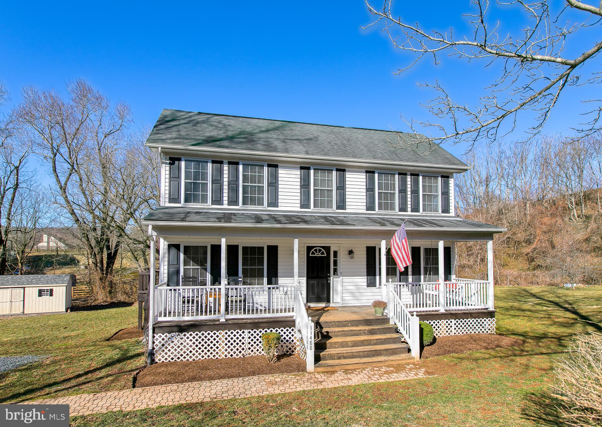 Inviting Country Front Porch.