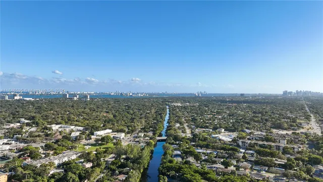 a view of roof deck with seating space