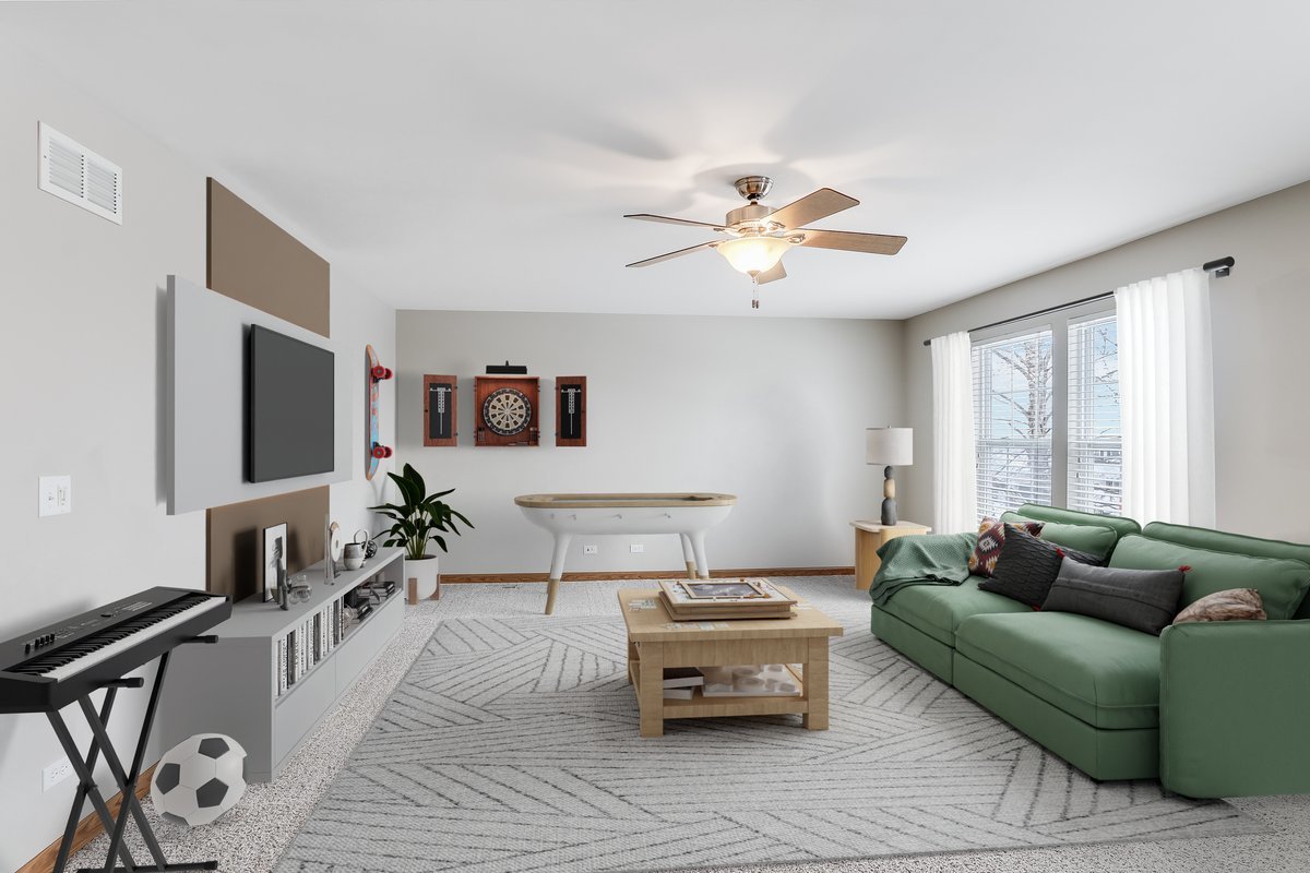 600 Spring Drive Marengo, IL 60152 - Photo 13 of 28 a living room with furniture and a flat screen tv