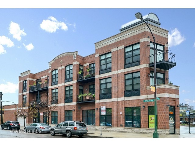 a front view of a building