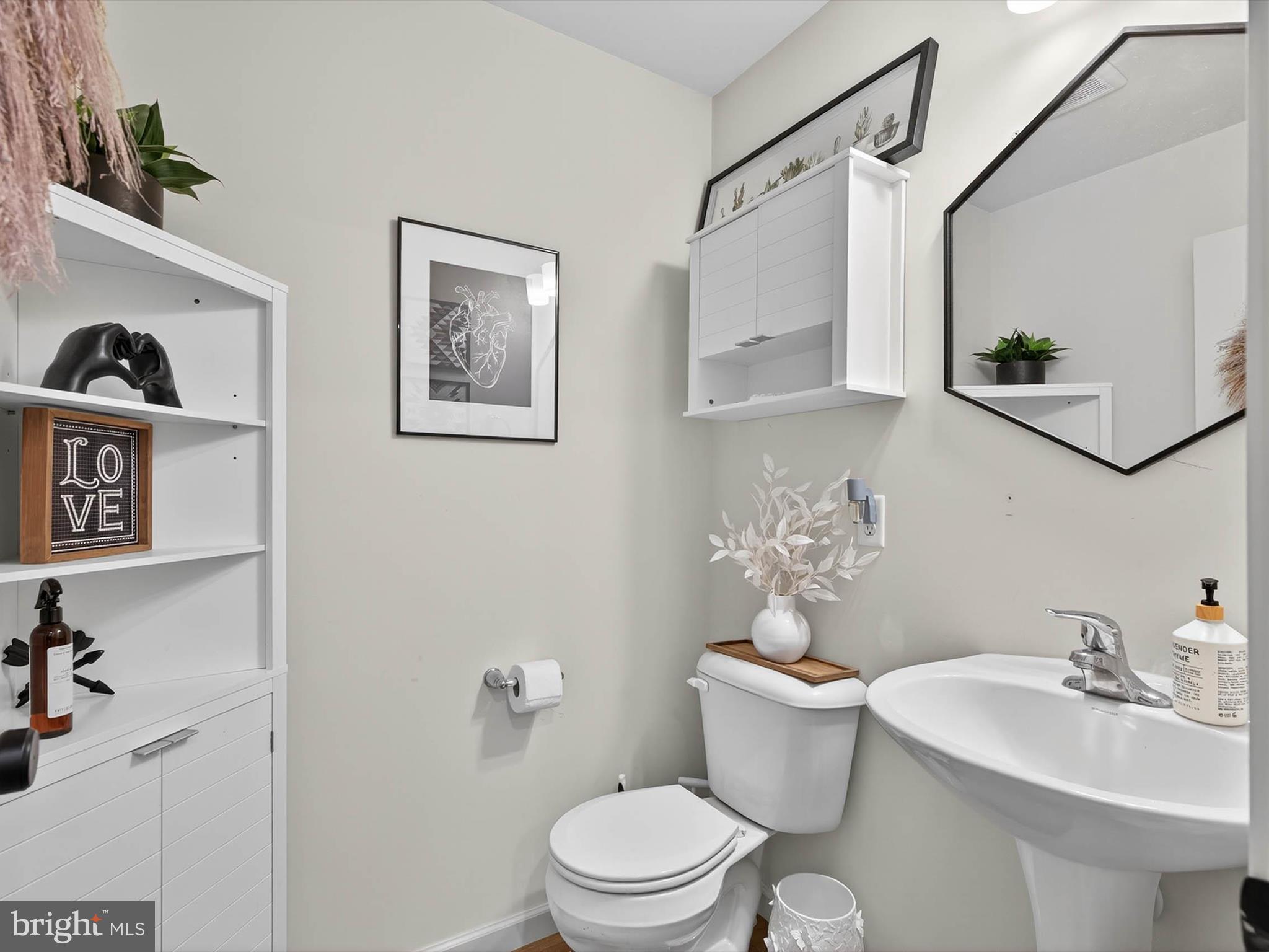 29 Ladderback Lane Reading, PA 19606 - Photo 23 of 60 a bathroom with a toilet a sink and mirror