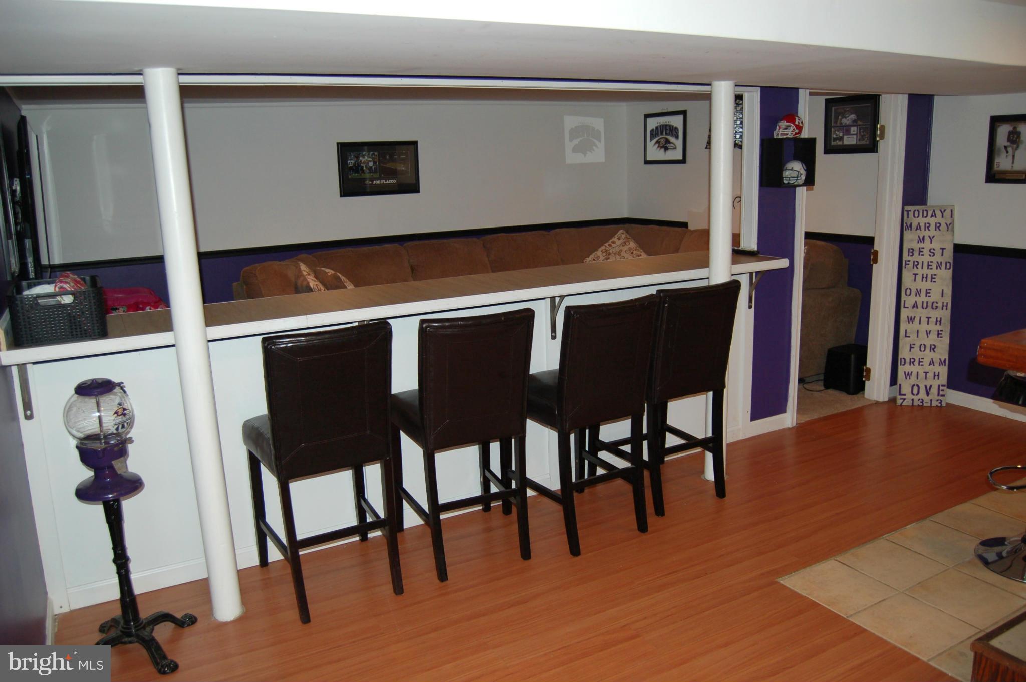 210 Lake Road Pasadena, MD 21122 - Photo 18 of 22 Basement Bar Area