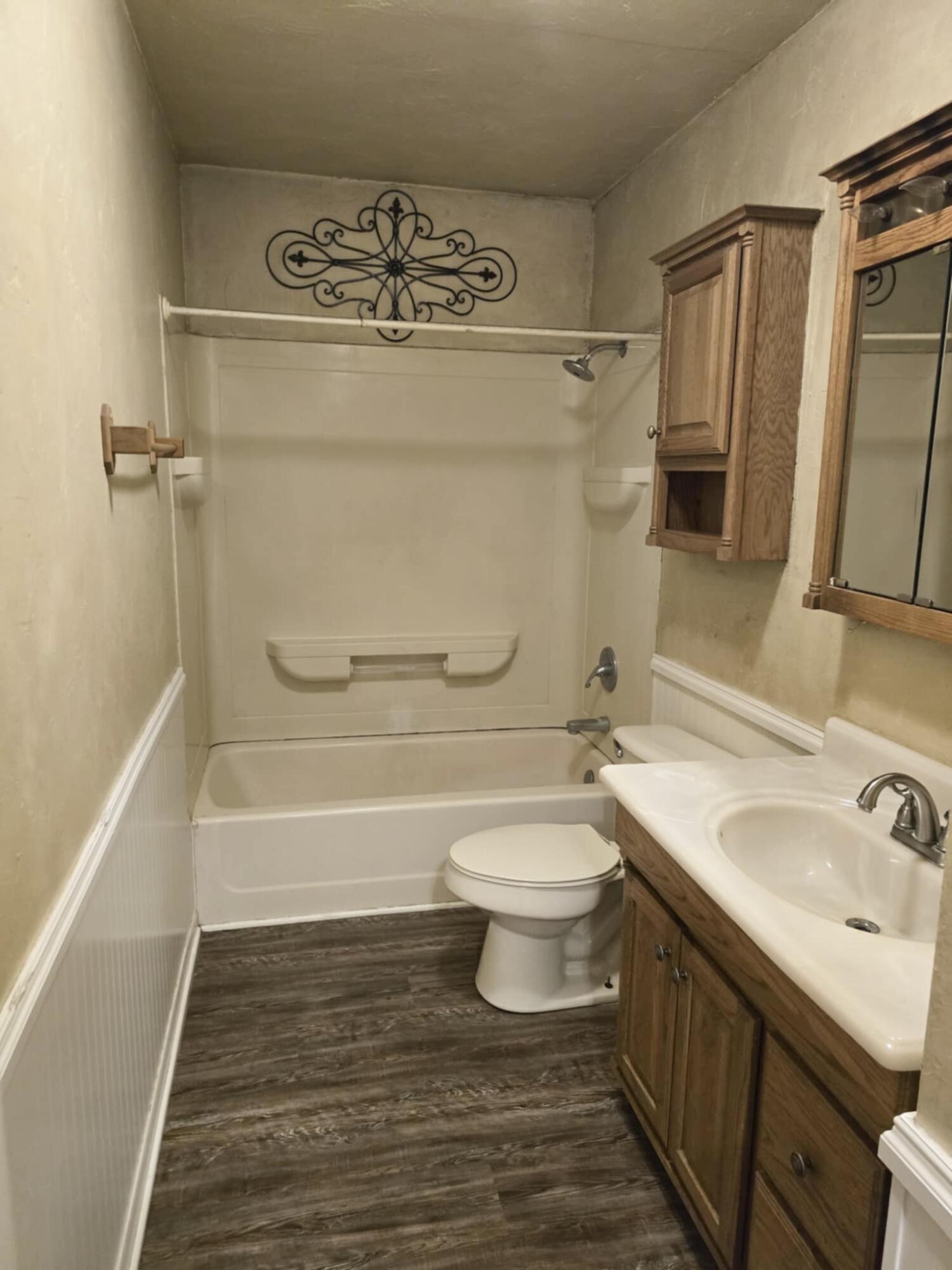 640 Fm 168 Olton, TX 79064 - Photo 11 of 30 a bathroom with a sink a toilet and shower