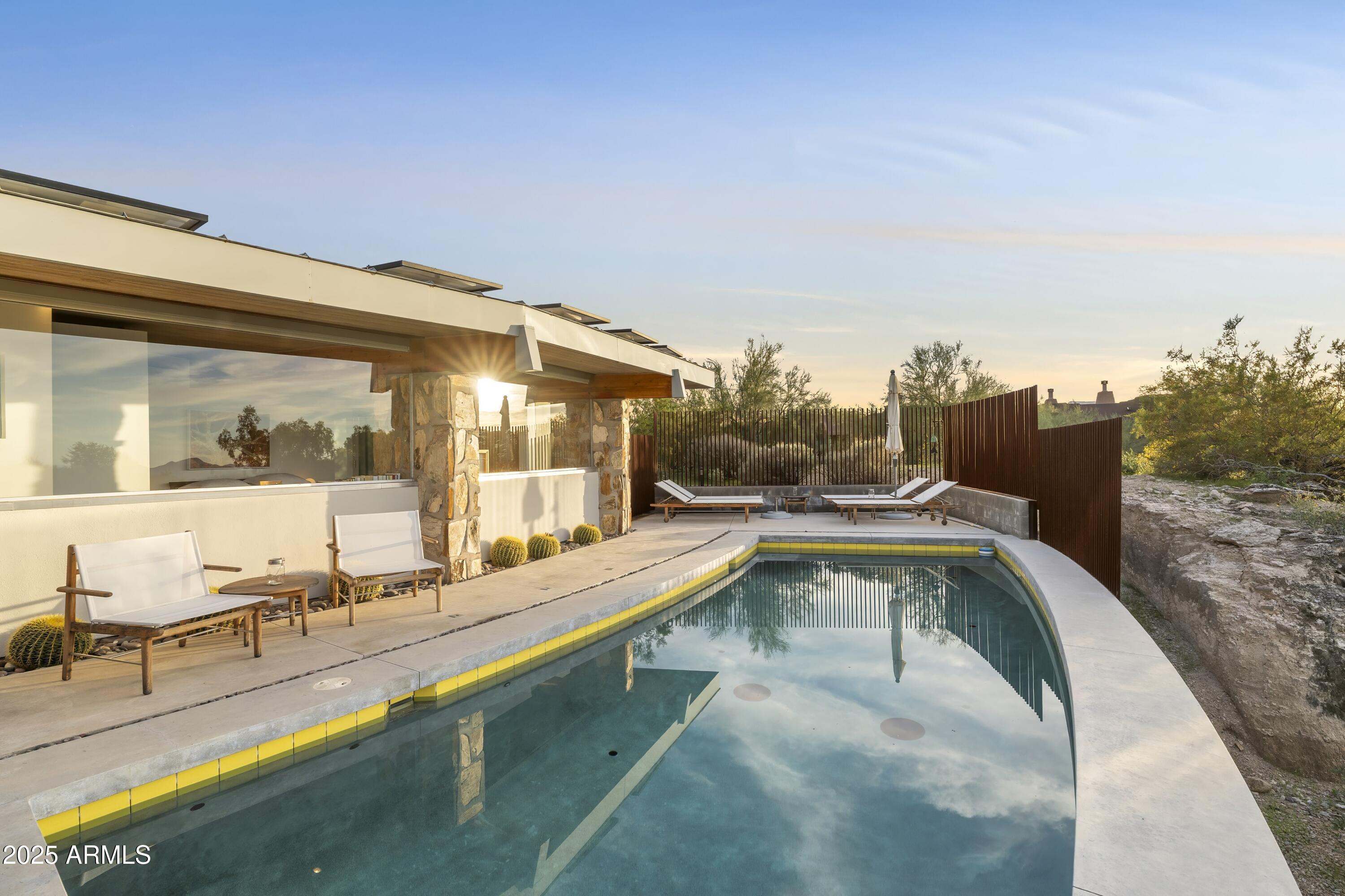 7915 East Primrose Path Carefree, AZ 85377 - Photo 26 of 46 Pool Patio / heated
