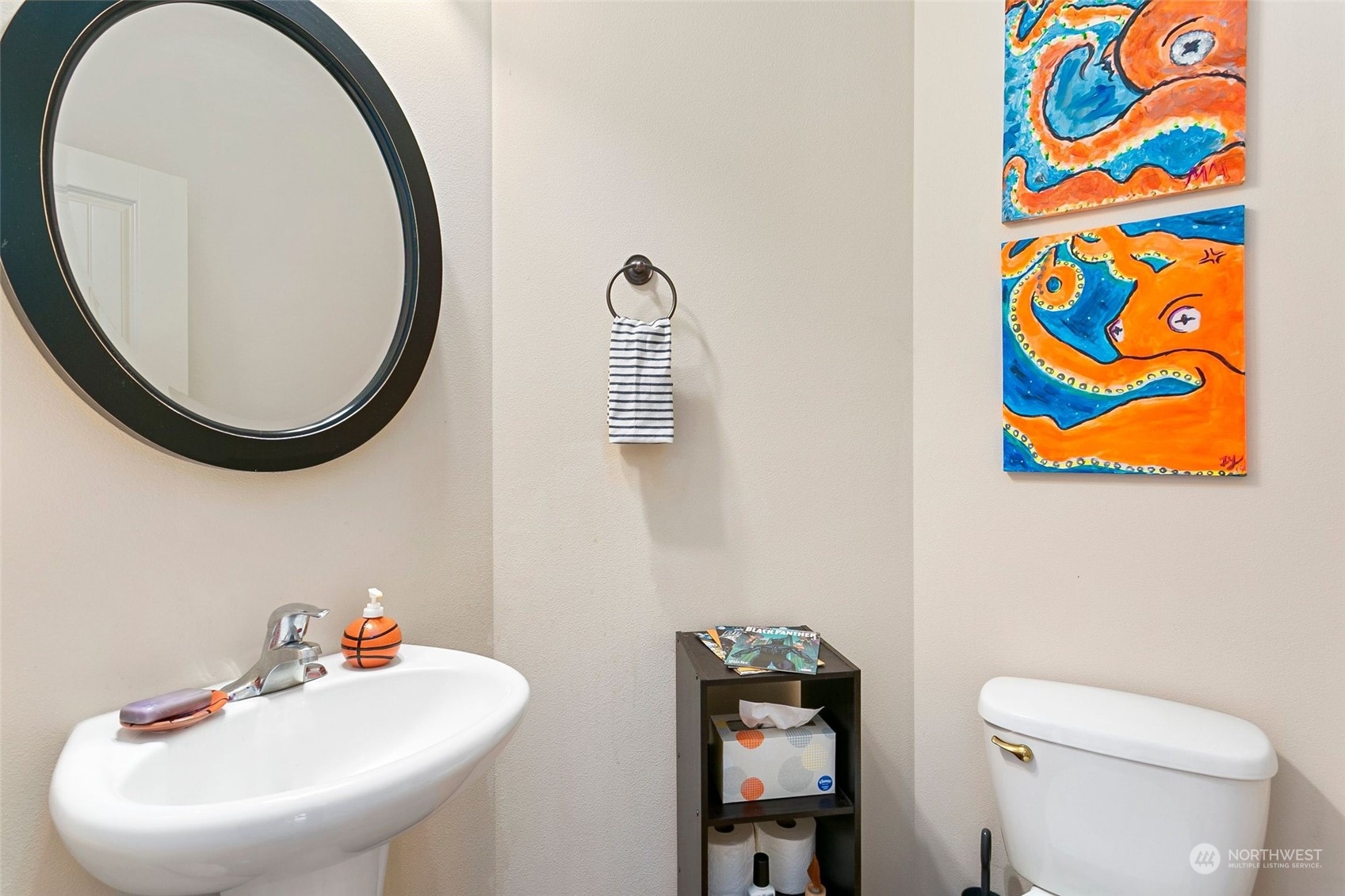 408 171st Street Southeast Bothell, WA 98012 - Photo 14 of 31 a bathroom with a toilet sink and mirror