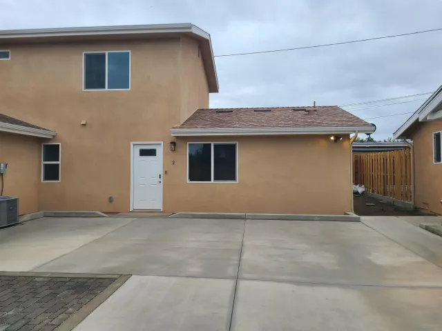 a house view with a outdoor space