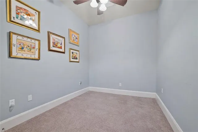 an empty room and closet