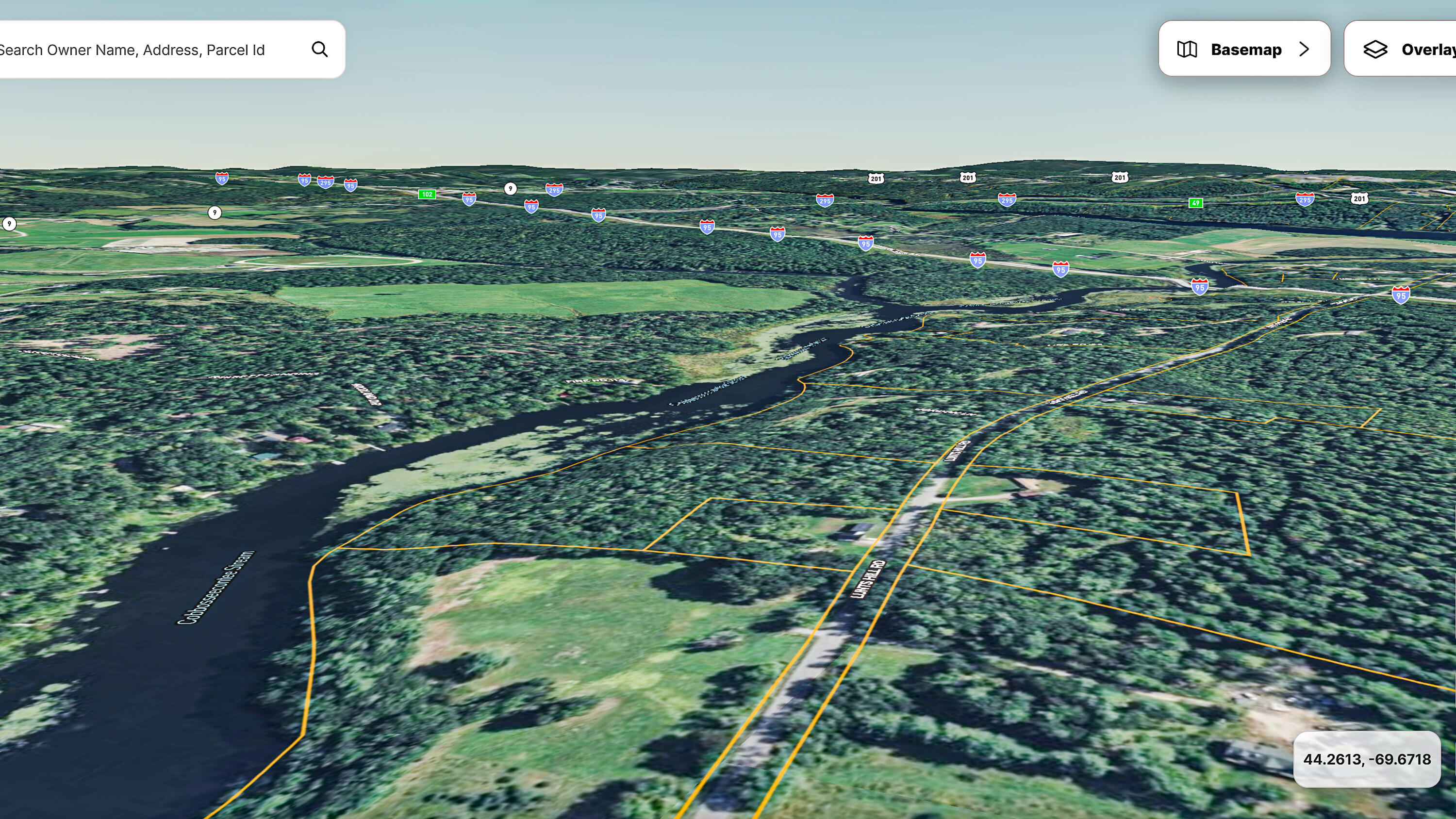 Lot 28 Lunts Hill Road Litchfield, ME 04350 - Photo 21 of 26 110409-Satmap-3D-East