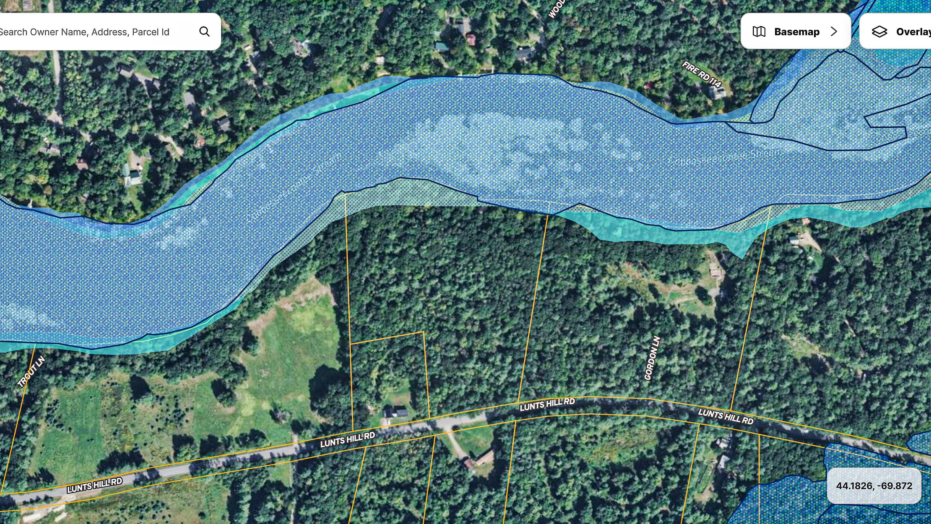 Lot 28 Lunts Hill Road Litchfield, ME 04350 - Photo 24 of 26 110409-Satmap-waterfeatures