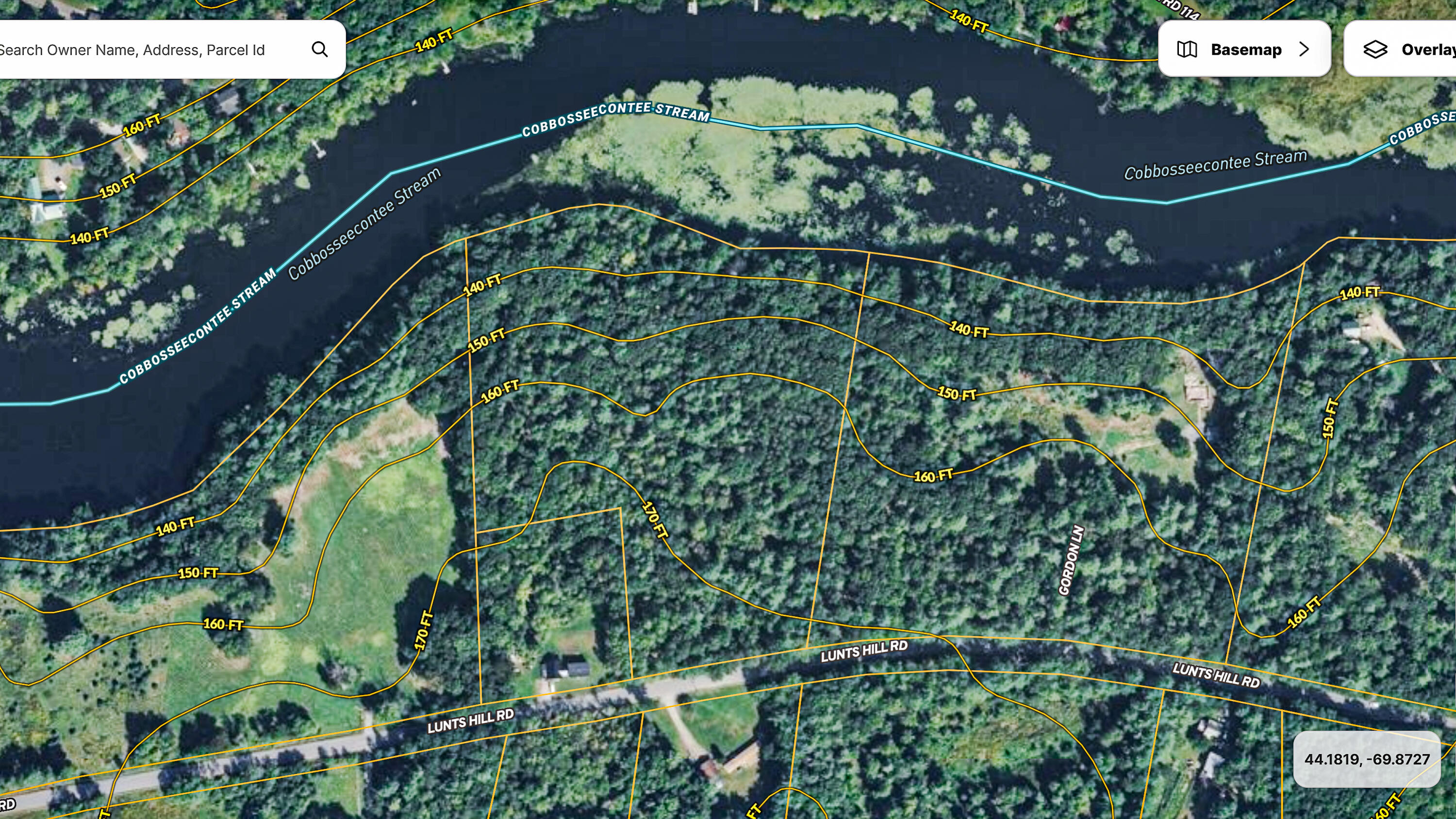 Lot 28 Lunts Hill Road Litchfield, ME 04350 - Photo 25 of 26 110409-Satmap-contour
