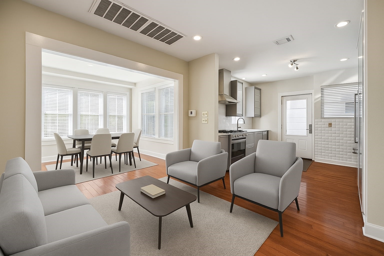 1220 West Gray Street Houston, TX 77019 - Photo 11 of 49 a living room with furniture and a large window