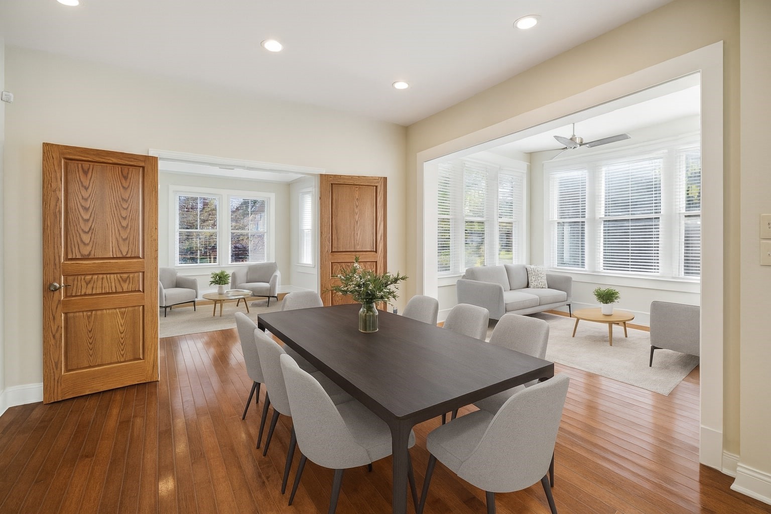 1220 West Gray Street Houston, TX 77019 - Photo 6 of 49 a view of a dining room with furniture window and wooden floor