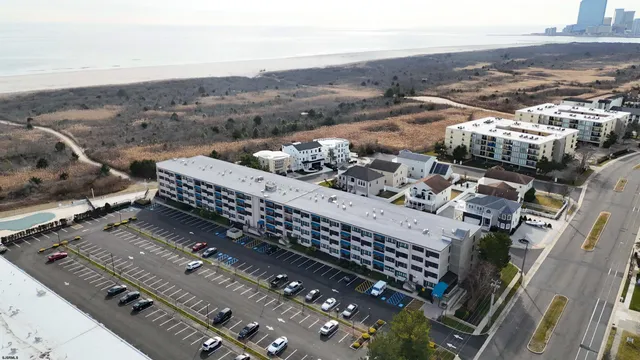 a view of city with ocean