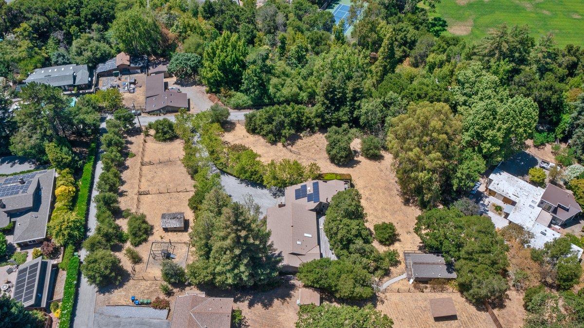 4119 Alpine Road Portola Valley, CA 94028 - Photo 5 of 38 an aerial view of multiple house