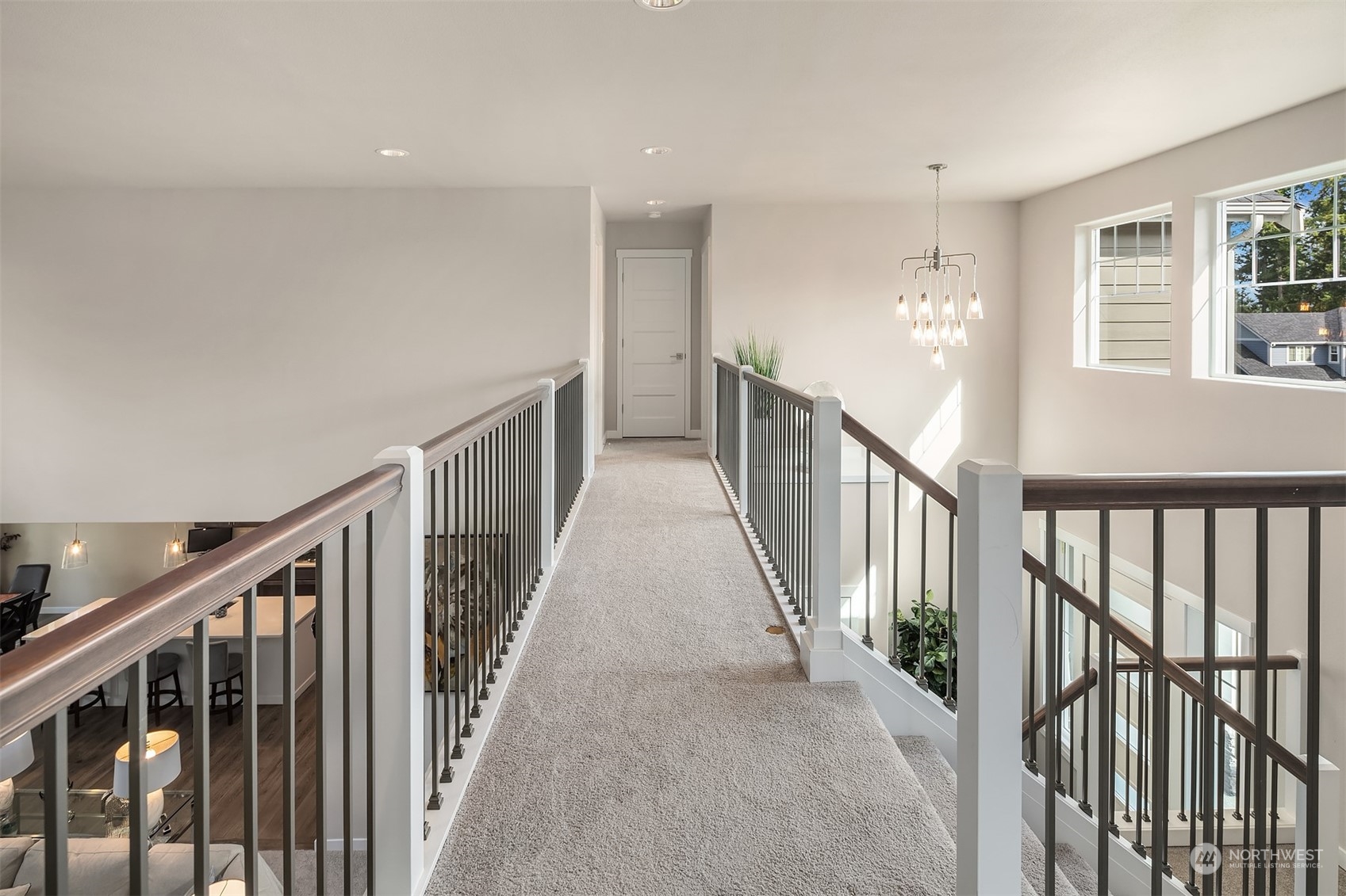 4331 Caddyshack Drive Northeast Lacey, WA 98516 - Photo 23 of 34 a view of staircase with wooden floor