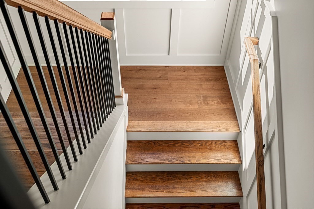 35 Hitching Post Road North Andover, MA 01845 - Photo 37 of 42 a view of staircase with wooden floor and a window