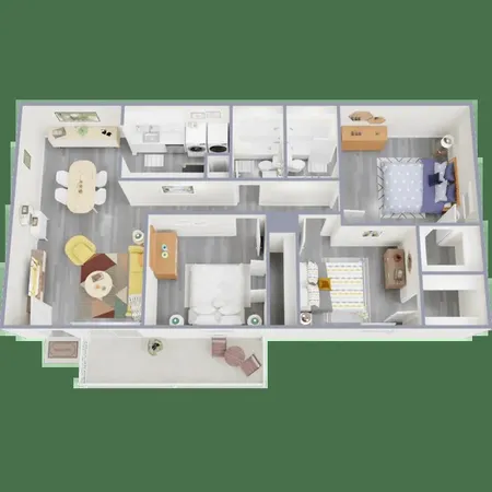 a view of kitchen with kitchen island stainless steel appliances a sink and a stove