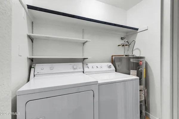 a close view of closet
