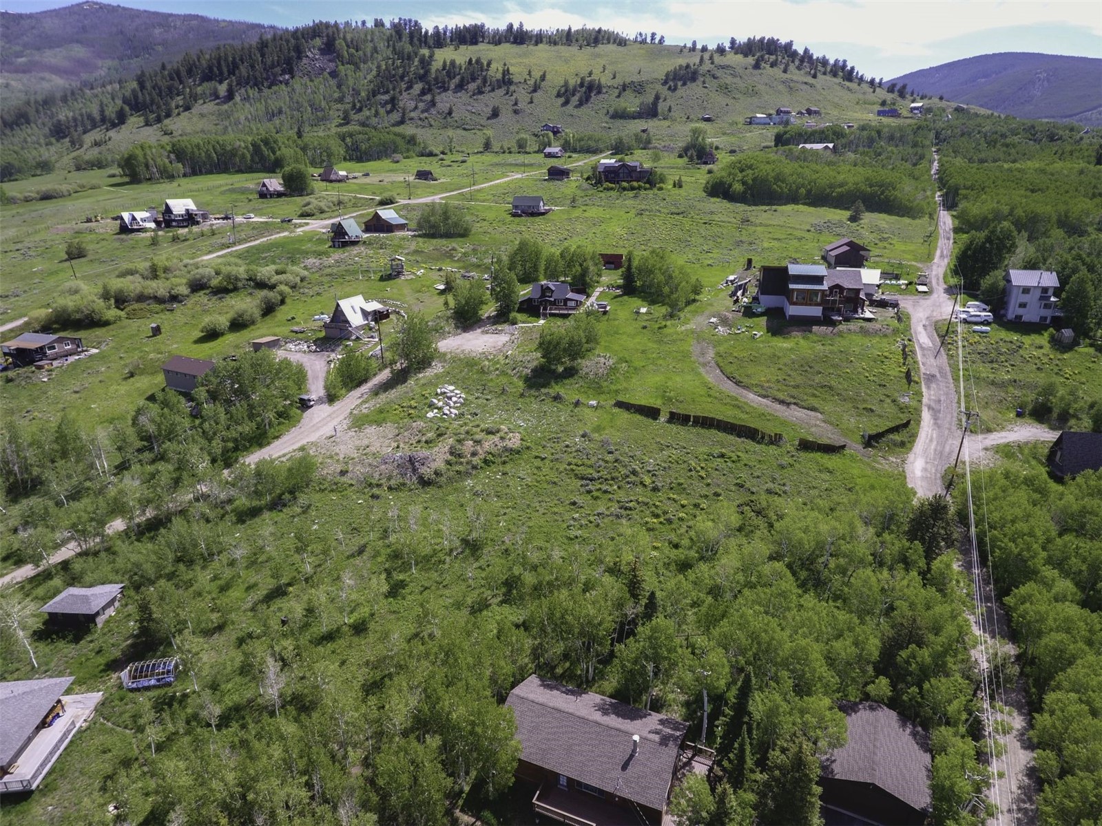 71 V Road Silverthorne, CO 80498 - Photo 15 of 30 an aerial view of a house with a yard