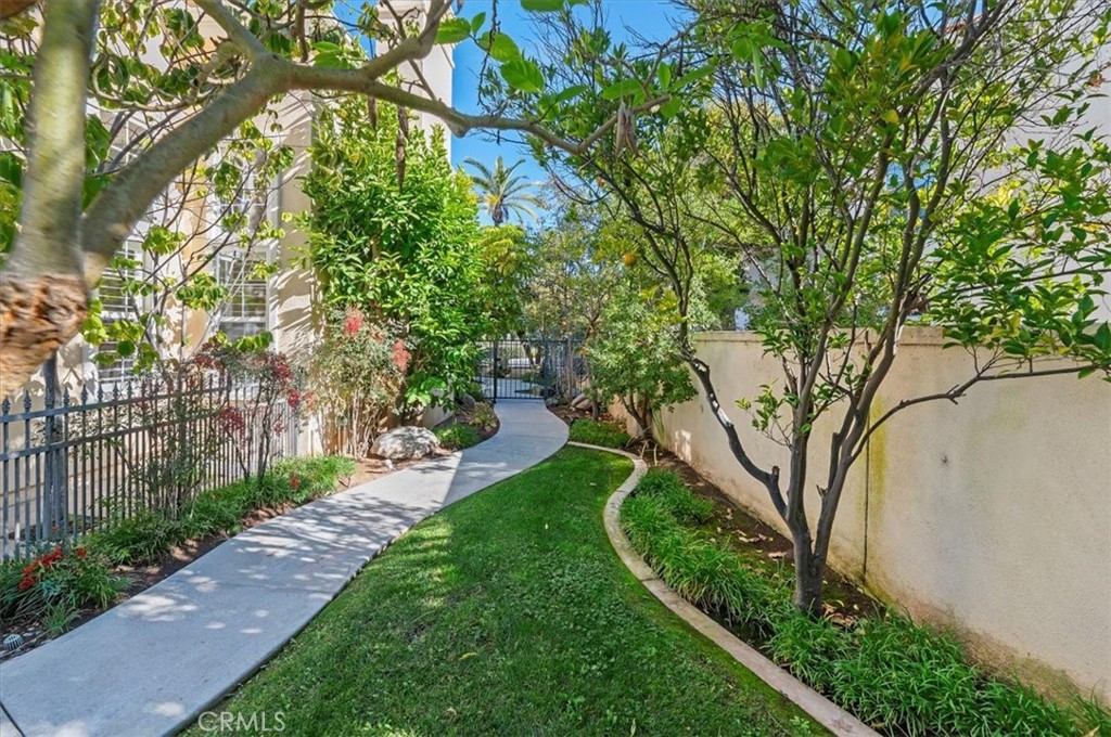 8 Nidden Irvine, CA 92603 - Photo 50 of 77 a view of a garden with a tree