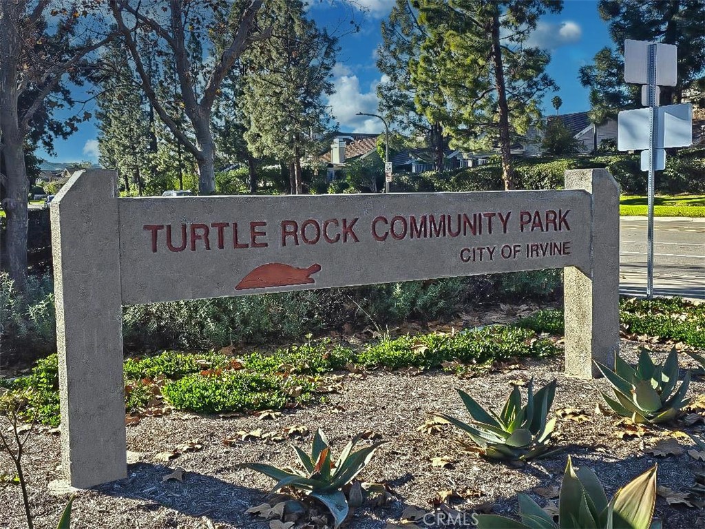 8 Nidden Irvine, CA 92603 - Photo 69 of 77 a sign on the side of the road