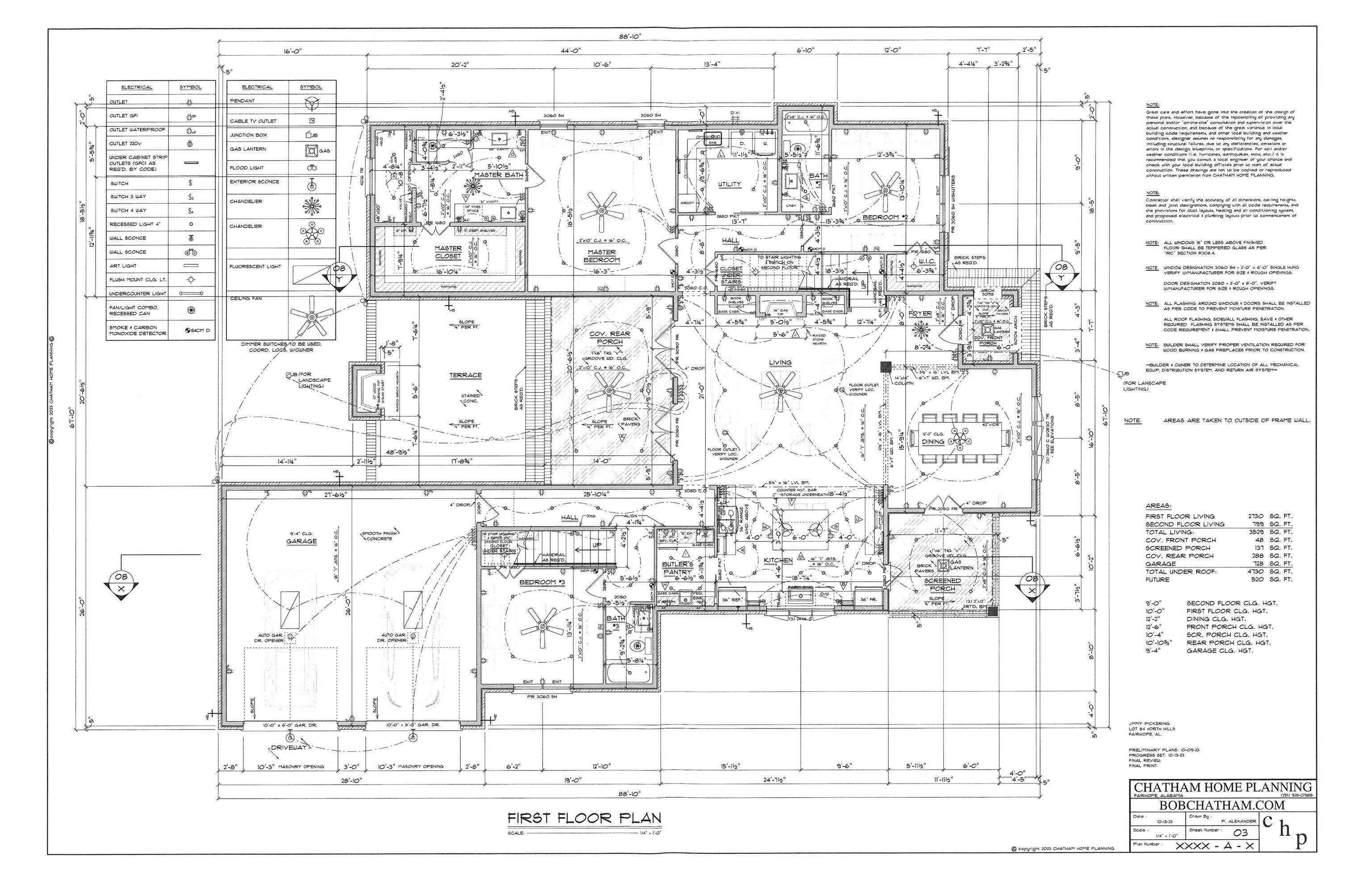 601 Teton Rdg Road Fairhope, AL 36532 - Photo 58 of 59 First Floor Plan