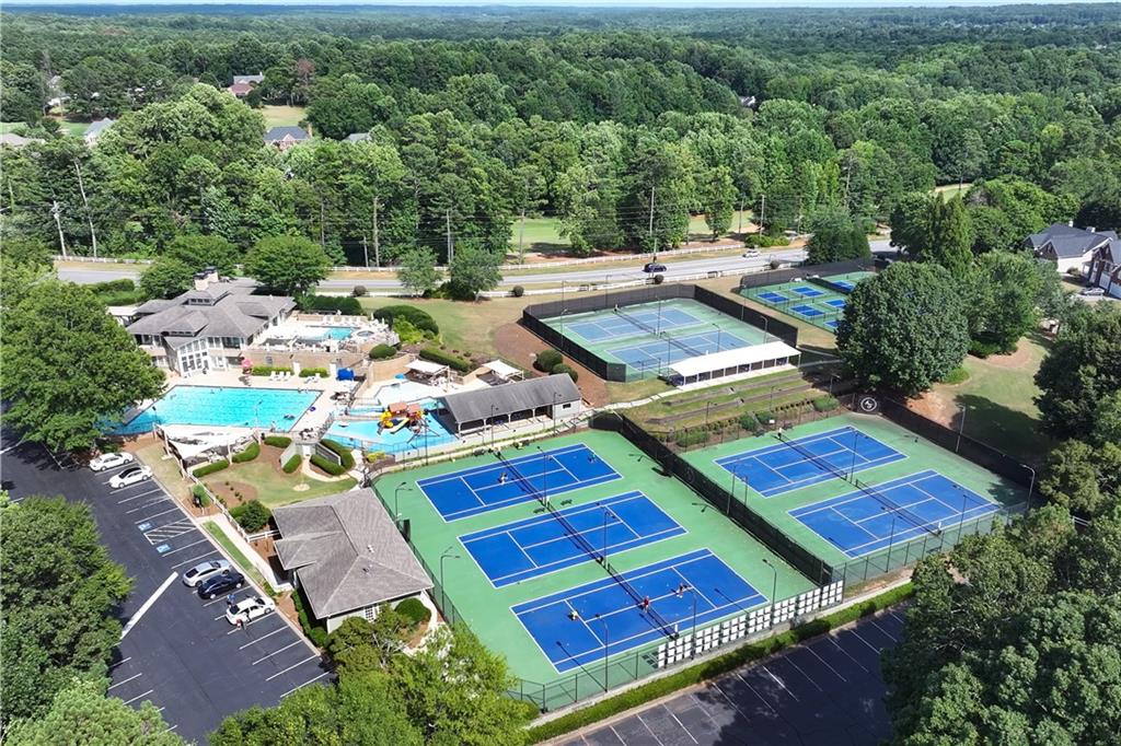 964 Fairview Club Circle Dacula, GA 30019 - Photo 46 of 47 an aerial view of a house with a big yard